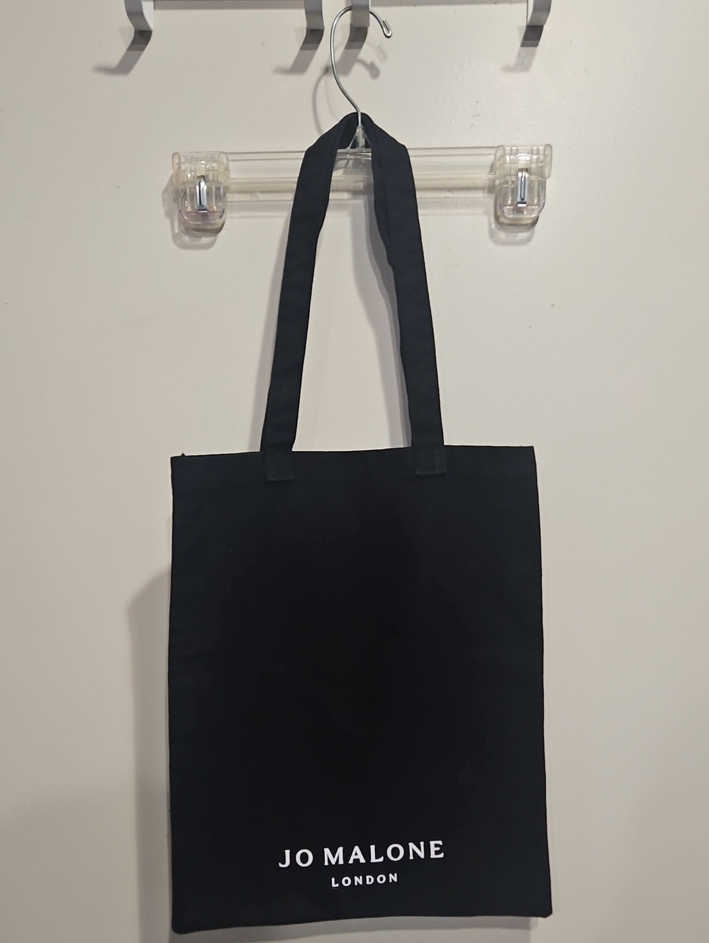 Jo Malone Black Canvas Tote with White Logo